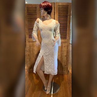 White Tango-- Milonga Dress Medium